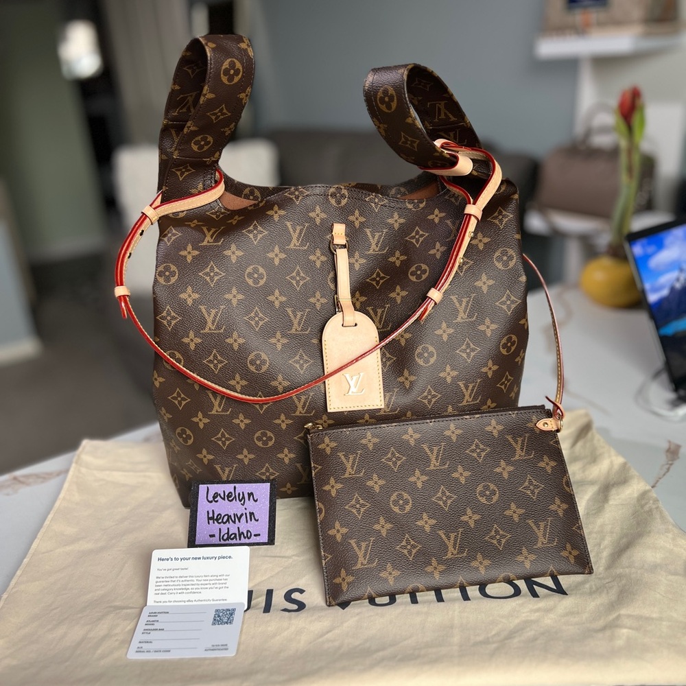 SOLD-Authentic Louis Vuitton Atlantis GM Monogram Set